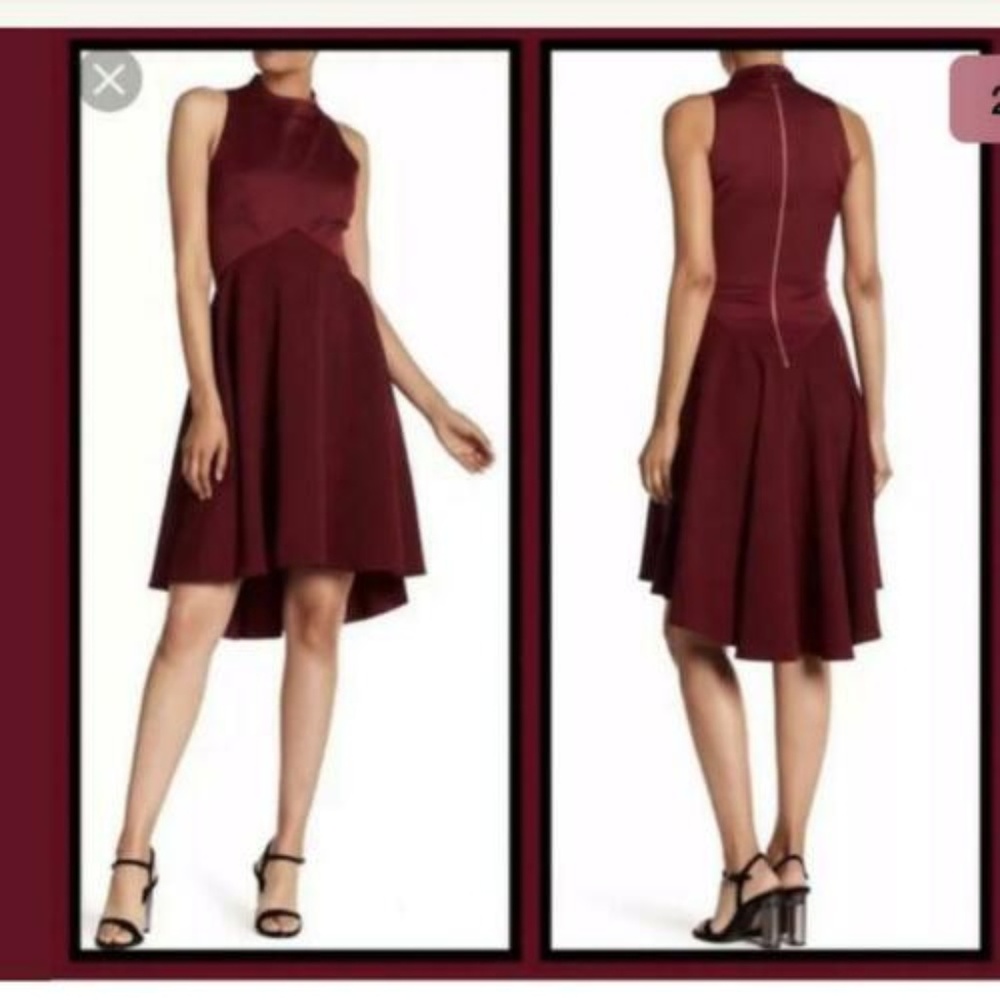NWT Ted Baker London Kandal Hi-Lo Hem Dress